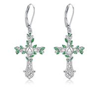 ONEFINITY AA Sobriety Earrings Sterling Silver Cross Alcoholics Anonymous Recovery Symbol Earrings Cross Alcoholics Anonymous Jewellery Gifts for Women