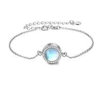 ONEFINITY Moonstone Urn Bracelet For Ashes 925 Sterling Silver Moonstone Cremation Keepsake Locket Bracelet For Women Mom (moonstone)