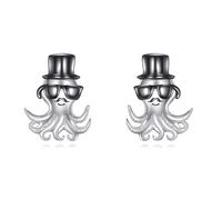 ONEFINITY Octopus Earrings 925 Sterling Silver Octopus Stud Earrings Octopus Jewelry For Women