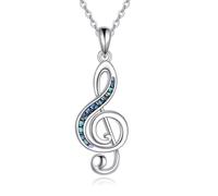 ONEFINITY Piano Necklace 925 Sterling Silver Music Note Pendant Piano Necklace Music Jewelry Gifts For Women