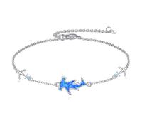 ONEFINITY Shark Bracelet 925 Sterling Silver Shark Anchor Chain Shark Jewelry For Women