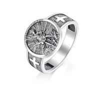 ONEFINITY St Michael Ring for Men 925 Sterling Silver Archangel Saint Michael Ring Catholic Jewellery Gifts for Men #8