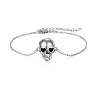 ONEFINITY Sun Moon/Skull/Heart/Axolotl/Highland Cow/Cross/Dragon/Tragedy Masks/Sunflower/Cardinal/Phoenix Bracelet 925 Sterling Silver Jewellery Gifts for Women Girls, 20 3 cm, Sterling Silver