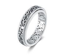 ONEFINITY Tree of Life Ring Sterling Silver Tree of Life Fidget Ring for Women Anxiety Spinner Ring Tree of Life Jewellery Gifts for Women Men