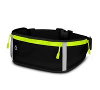 ONEFLOW Active Pro Running Belt for Blackview Colour 8 Running Bag with 3 Compartments, Breathable, Sports Mobile Phone Case for Jogging, Mobile Phone Bum Bag, Waterproof, Running Belt, Black