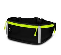 ONEFLOW Active Pro Running Belt for Fairphone Running Bag with 3 Compartments, Breathable, Sports Mobile Phone Case for Jogging, Mobile Phone Bum Bag, Waterproof, Running Belt - Parent, Maximum Black