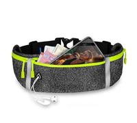 ONEFLOW Active Pro Running Belt for Google Pixel 9a, Running Bag with 3 Compartments, Breathable, Sports Mobile Phone Case for Jogging, Mobile Phone Bum Bag, Waterproof, Running Belt, Dark Grey