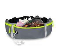 ONEFLOW Active Pro Running Belt for Honor Running Bag with 3 Compartments, Breathable, Sports Mobile Phone Case for Jogging, Mobile Phone Bum Bag, Waterproof, Running Belt - Parent, Clear Mind, Honor