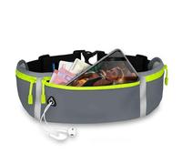 ONEFLOW Active Pro Running Belt for Motorola G Series Running Bag with 3 Compartments, Breathable, Sports Mobile Phone Case for Jogging, Mobile Phone Bum Bag, Waterproof, Running Belt - Parent, Clear