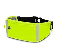ONEFLOW Active Pro Running Belt for Poco F7 Pro Running Bag with 3 Compartments, Breathable, Sports Mobile Phone Case for Jogging, Mobile Phone Bum Bag, Waterproof, Running Belt, Green