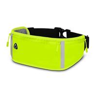 ONEFLOW Active Pro Running Belt for Samsung Galaxy A05s, Running Bag with 3 Compartments, Breathable, Sports Mobile Phone Case for Jogging, Mobile Phone Bum Bag, Waterproof, Running Belt, Green