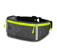 ONEFLOW Active Pro Running Belt for Samsung Galaxy S24 Plus, Running Bag with 3 Compartments, Breathable, Sports Mobile Phone Case for Jogging, Mobile Phone Bum Bag, Waterproof, Running Belt, Dark