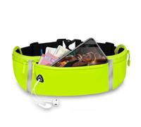 ONEFLOW Active Pro Running Belt for Xiaomi 15 Ultra Running Bag with 3 Compartments, Breathable, Sports Mobile Phone Case for Jogging, Mobile Phone Bum Bag, Waterproof, Running Belt, Green