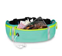 ONEFLOW Active Pro Running Belt for Xiaomi Poco Running Bag with 3 Compartments, Breathable, Sports Mobile Phone Case for Jogging, Mobile Phone Bum Bag, Waterproof, Running Belt - Parent, Blue Energy