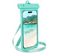 ONEFLOW Beach Bag for OnePlus 12 Waterproof Case with Touch and Camera Window, Underwater Mobile Phone Case for Travel, Swimming with Armband and Strap for Hanging, Turquoise