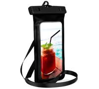 ONEFLOW Beach Bag for OnePlus 12 Waterproof Case with Touch and Camera Window, Underwater Mobile Phone Case for Travel, Swimming with Armband and Strap for Hanging, Black