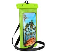 ONEFLOW Beach Bag for Redmi Note 15 5G Waterproof Case with Touch and Camera Window, Underwater Mobile Phone Case for Travel, Swimming with Armband and Strap for Hanging, Green