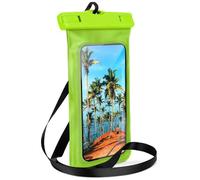 ONEFLOW Beach Bag for Xiaomi 15T Waterproof Case with Touch and Camera Window, Underwater Mobile Phone Case for Travel, Swimming with Armband and Strap for Hanging, Green