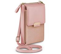 ONEFLOW Bliss Purse for Fairphone 6, Women's Mobile Phone Bag with Wallet, Mobile Phone Shoulder Bag with Purse and Mobile Phone Pocket, Small Handbag, Rose Pink