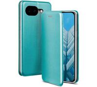 ONEFLOW Business Case for Google Pixel 10a Mobile Phone Case Foldable with Stand Function, Flip Case Cover Thin, PU Leather Case with Card Slot, 360 Degree Protective Case, Mint Blue