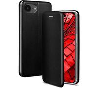 ONEFLOW Business Case for iPhone 17e Mobile Phone Case Foldable with Stand Function, Flip Case Cover Thin, PU Leather Case with Card Slot, 360 Degree Protective Case, Black