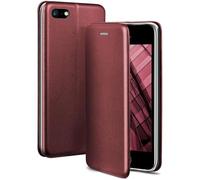 ONEFLOW Business Case for iPhone 5s / 5 / SE (2016) Mobile Phone Case Foldable with Stand Function Flip Case Cover Thin PU Leather Case with Card Slot 360 Degree Protective Case Wine Red