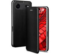 ONEFLOW Business Case for iPhone Air, Foldable Mobile Phone Case with Stand Function, Flip Case Cover, Thin, PU Leather Case with Card Slot, 360 Degree Protective Case, Black