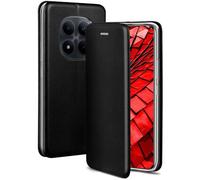 ONEFLOW Business Case for Redmi Note 15 Pro+ 5G Mobile Phone Case Foldable with Stand Function, Flip Case Cover Thin, PU Leather Case with Card Slot, 360 Degree Protective Case, Black