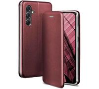 ONEFLOW Business Case for Samsung Galaxy A54 5G, Foldable Mobile Phone Case with Stand Function, Flip Case Cover, Thin, PU Leather Case with Card Slot, 360 Degree Protective Case, Wine Red