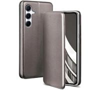 ONEFLOW Business Case for Samsung Galaxy A56 5G, Foldable Mobile Phone Case with Stand Function, Flip Case Cover, Thin, PU Leather Case with Card Slot, 360 Degree Protective Case, Taupe