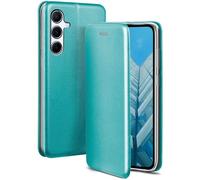 ONEFLOW Business Case for Samsung Galaxy A56 5G Mobile Phone Case Foldable with Stand Function, Flip Case Cover Thin, PU Leather Case with Card Slot, 360 Degree Protective Case, Mint Blue