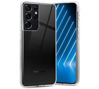 OneFlow FROSTED Clear Silicone Case compatible with Samsung Galaxy S21 Ultra Case Transparent | Mobile Phone Case Transparent Ultra Slim - Non-slip & Thin, Crystal clear