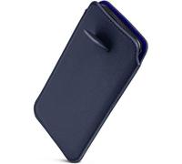 ONEFLOW Liberty Case for Poco F7 Pro Mobile Phone Slip Case with Pull-Out Function, PU Leather Mobile Phone Case, Protective Cover with Tab, Sleeve Case for Inserting, Blue