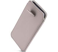 ONEFLOW Liberty Case for Poco F7 Ultra Mobile Phone Slip-in Case with Pull-Out Function, PU Leather Mobile Phone Case, Protective Cover with Tab, Sleeve Case for Inserting, Light Grey
