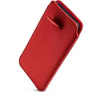 ONEFLOW Liberty Case for Samsung Galaxy S26 Mobile Phone Slip-in Case with Pull-Out Function, PU Leather Mobile Phone Case, Protective Cover with Tab, Sleeve Case for Inserting, Red
