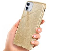 OneFlow Luxury Glitter Phone Case compatible with iPhone 11 | Anti-Abrasion Layer, Gold