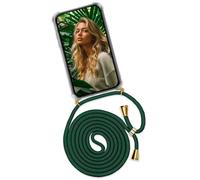 OneFlow Mobile Phone Chain Twist Case, Compatible with Huawei P30 Pro/P30 Pro New Ed, Case with Strap Detachable Smartphone Necklace, Silicone Phone Case for Hanging Chain, Removable, Green