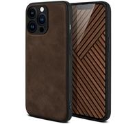 ONEFLOW Pali Case Compatible with Apple iPhone 13 Pro Case with Camera Protection, Vegan Leather Case, Premium Back Cover, Mobile Phone Case, Flexible Protective Case, Ultra Thin - Dark Brown