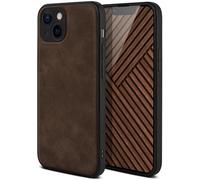 ONEFLOW Pali Case Compatible with Apple iPhone 13 Pro Max, Case with Camera Protection, Vegan Leather Case, Premium Back Cover, Mobile Phone Case, Flexible Protective Case, Ultra Thin, Dark Brown