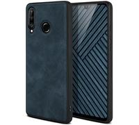 ONEFLOW Pali Case Compatible with Huawei P30 LiteP30 Lite New Case with Camera Protection, Vegan Leather Case, Premium Back Cover, Mobile Phone Case, Flexible Protective Case, Ultra Thin Midnight