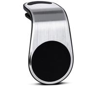 ONEFLOW Premium Magnetic Mobile Phone Holder Car Ventilation for All Xiaomi Models Universal Mobile Phone Holder Car Compact Ultra Light and Safe Mobile Phone Holder for Car Magnetic, Silver