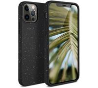 ONEFLOW Sama Sama Case Compatible with Apple iPhone 12/12 Pro - Sustainable Plant Fibres Mobile Phone Case, Biodegradable Without Plastic, Vegan and Environmentally Friendly - Black