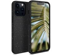 ONEFLOW Sama Sama Case Compatible with Apple iPhone 13 Pro - Sustainable Plant Fibres Mobile Phone Case Biodegradable without Plastic Vegan and Environmentally Friendly - Black