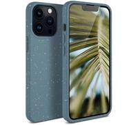 ONEFLOW Sama Sama Case Compatible with Apple iPhone 13 Pro - Sustainable Plant Fibres Mobile Phone Case Biodegradable without Plastic Vegan and Environmentally Friendly - Petrol