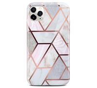 ONEFLOW Sense Case, Compatible with Apple iPhone 11 Pro Max Pro Max, Marble Effect Case, Camera and Screen Protector, Glitter Silicone Phone Case, Thrill