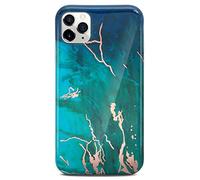 ONEFLOW Sense Case, Compatible with Apple iPhone 11 Pro Pro Max, Marble Effect Case, Camera and Screen Protector, Glitter Silicone Phone Case, Excitement