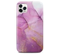 ONEFLOW Sense Case, Compatible with Apple iPhone 12 Pro Max Pro Max, Marble Effect Case, Camera and Screen Protector, Glitter Silicone Phone Case, Affection