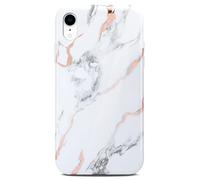 ONEFLOW Sense Case, Compatible with Apple iPhone XR Pro Max, Marble Effect Case, Camera and Screen Protector, Glitter Silicone Phone Case, Dedication