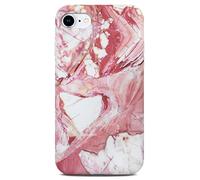 ONEFLOW Sense Case, Compatible with iPhone 7/8 / SE 2 (2020) Pro Max, Marble Effect Case, Camera and Screen Protector, Glitter Silicone Phone Case, Pleasure