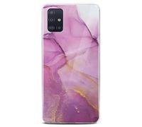 ONEFLOW Sense Case, Compatible with Samsung Galaxy A51 Pro Max, Marble Effect Case, Camera and Screen Protector, Glitter Silicone Phone Case, Affection